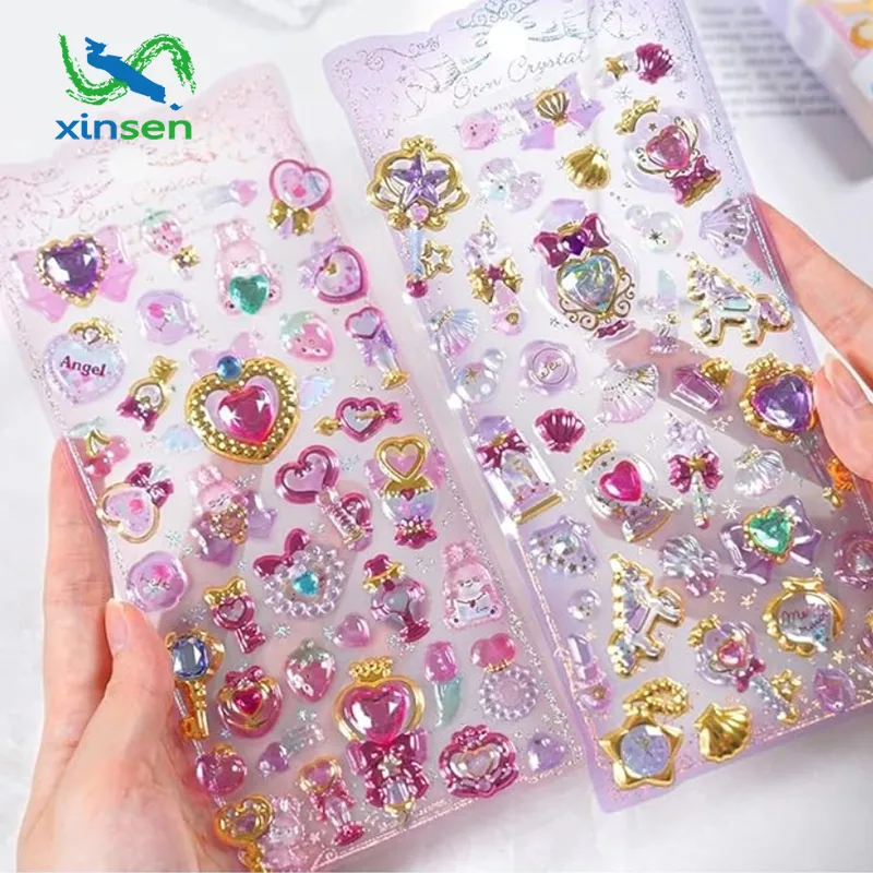 Nhãn vỏ điện thoại acrylic pha lê trong suốt cao