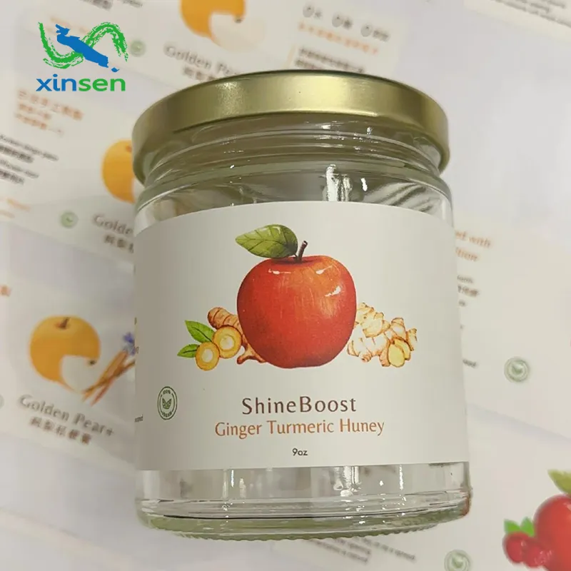 Nhãn giấy Jam Jar trong suốt