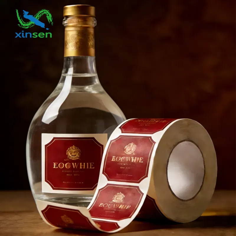 Nhãn chai rượu trắng